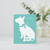 Bull Terrier Hond Puppy Bedankkaart (Staand voorkant)