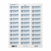 Bull Terrier-hond retouradreslabels Etiket (Full Sheet)