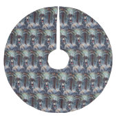 Bull Terrier Hond Rijden Motorfiets Kerstmis Kerstboom Rok (Voorkant)