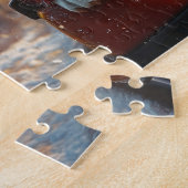 Bull Terrier Hond Roller Coaster Kerstmis Legpuzzel (Zijkant)