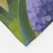 Bull Terrier Hond Spring Bloemen Schilderen Fleece Deken (Hoek)