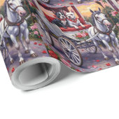 Bull Terrier Hond Valentijnsdag Cadeaupapier (Rol Hoek)