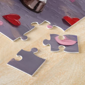 Bull Terrier Hond Valentijnsdag Legpuzzel (Zijkant)