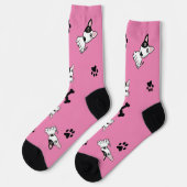 Bull terrier hond vrouwen sokken (Links)