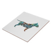 Bull Terrier Hondenliefhebber Tegeltje (Zijkant)