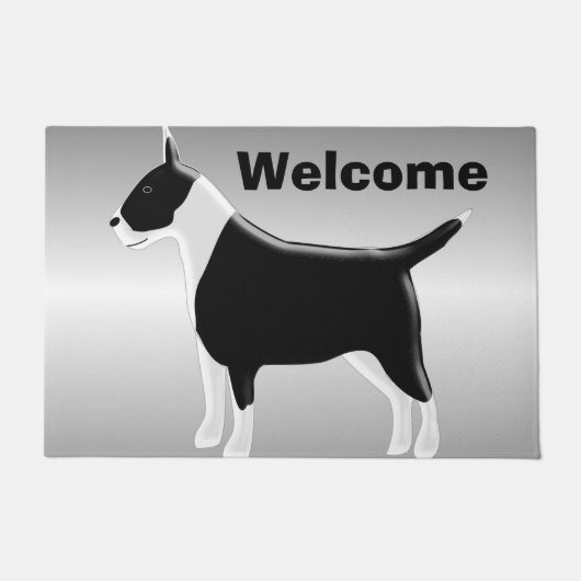 Bull Terrier hondenontwerp Deurmat (Voorkant)