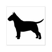 Bull Terrier Hondenras Silhouette Zelfinktende Stempel (Design)