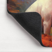 Bull Terrier in de herfst laat Herfst inspireren Muismat (Hoek)