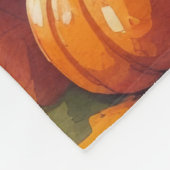 Bull Terrier in de herfst verlaat Thanksgiving kun Fleece Deken (Hoek)