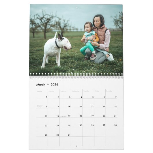 Bull Terrier kalender 2026 (Mar 2026)