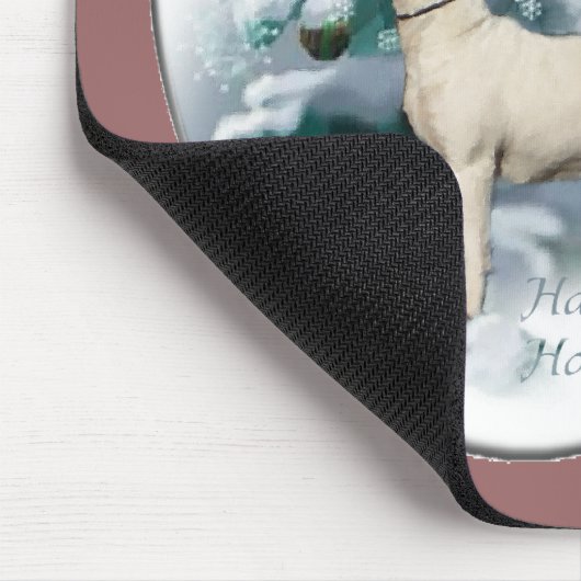 Bull Terrier-kerstcadeautjes Muismat (Hoek)