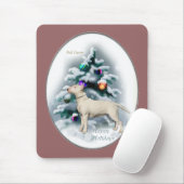Bull Terrier-kerstcadeautjes Muismat (Met muis)