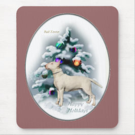 Bull Terrier-kerstcadeautjes Muismat