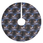 Bull Terrier Kerstfeest Seizoen Kerstboom Rok (Voorkant)