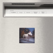 Bull Terrier Kerstfeest Seizoen Magneet (Insitu (Vaatwasser))