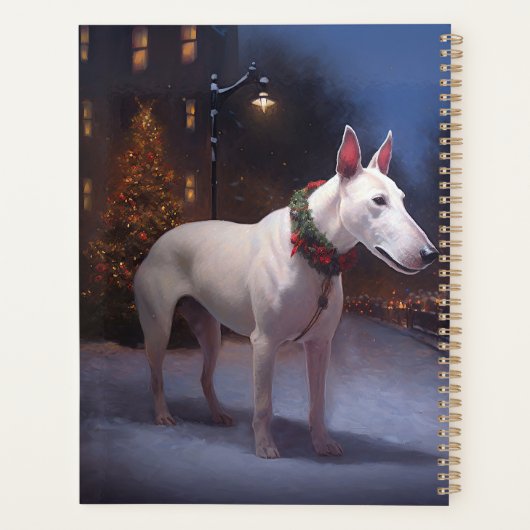 Bull Terrier Kerstfeest Seizoen Planner (Achterkant)