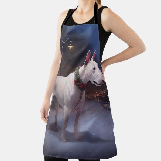 Bull Terrier Kerstfeest Seizoen Schort (Insitu)