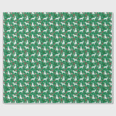 Bull Terrier Kersthond Cadeaupapier (Vlak)