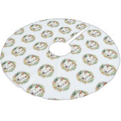 Bull Terrier Kerstkrans Feestelijke Pup Kerstboom Rok (Gekanteld)