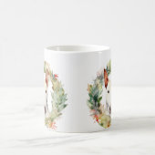 Bull Terrier Kerstkrans Feestelijke Pup Koffiemok (Center)