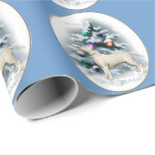 Bull Terrier Kerstmis Cadeaupapier (Rol Hoek)