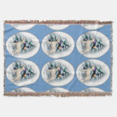 Bull Terrier Kerstmis Deken (Voorkant)