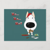 Bull Terrier Kerstmis Feestdagenkaart (Voorkant)