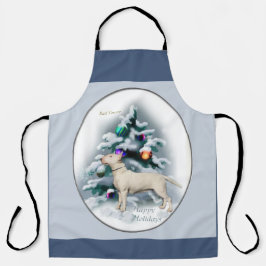 Bull Terrier Kerstmis Schort