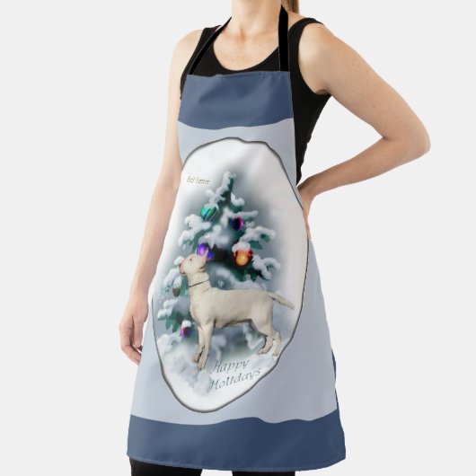 Bull Terrier Kerstmis Schort (Insitu)