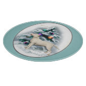 Bull Terrier Kerstmis Snijplank (Hoek)