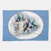 Bull Terrier Kerstmis Theedoek (Horizontaal)