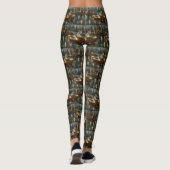 Bull Terrier Kerstvakantie Leggings (Achterkant)