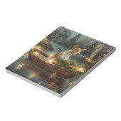 Bull Terrier Kerstvakantie Notitieblok (Linkerzijde)