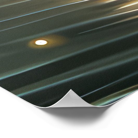 Bull Terrier Kerstvakantie Poster (Hoek)