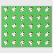 Bull Terrier-kerstverpakking Cadeaupapier (Vlak)