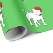 Bull Terrier-kerstverpakking Cadeaupapier (Rol Hoek)