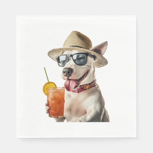 Bull Terrier Kopie Servet (Voorkant)
