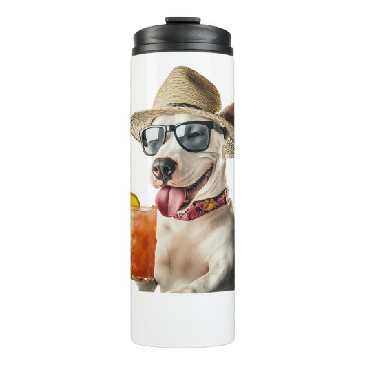 Bull Terrier Kopie Thermosbeker (Voorkant)