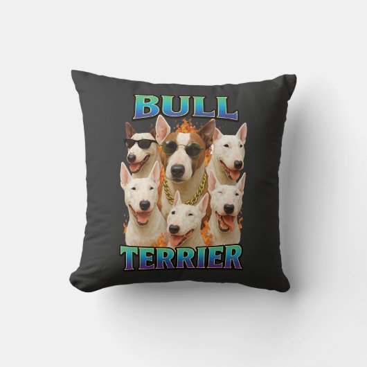 Bull Terrier  Kussen (Voorkant)