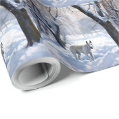 Bull Terrier Laat het Sneeuwen Kerstmis Cadeaupapier (Rol Hoek)