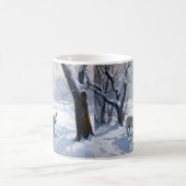 Bull Terrier Laat het sneeuwen Kerstmis Koffiemok (Center)