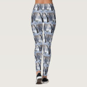 Bull Terrier Laat het Sneeuwen Kerstmis Leggings (Achterkant)