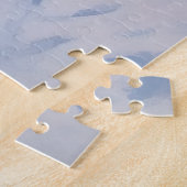 Bull Terrier Laat het sneeuwen Kerstmis Legpuzzel (Zijkant)