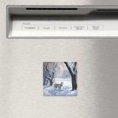 Bull Terrier Laat het sneeuwen Kerstmis Magneet (Insitu (Vaatwasser))