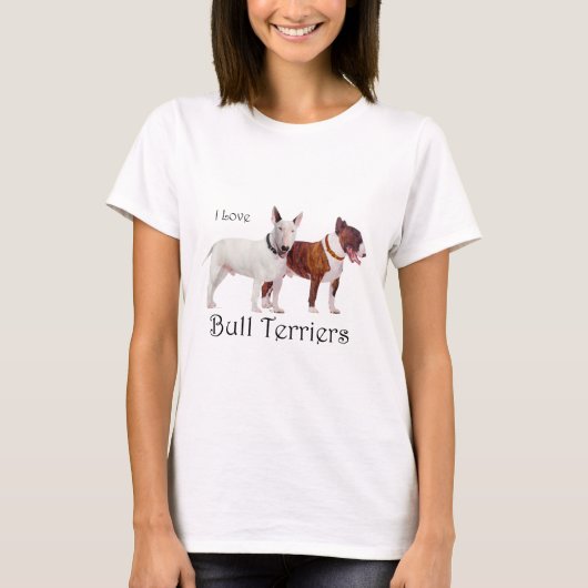 Bull Terrier Liefde T-shirt (Voorkant)