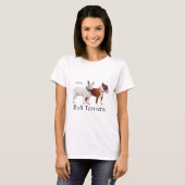 Bull Terrier Liefde T-shirt (Voorkant volledig)