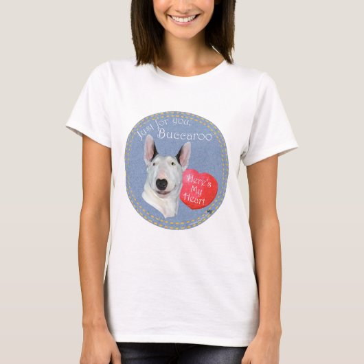 Bull Terrier Liefde T-shirt (Voorkant)