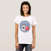 Bull Terrier Liefde T-shirt (Voorkant volledig)