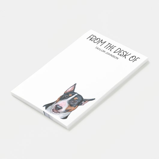 Bull Terrier liefhebber Post-it® Notes (Schuin)