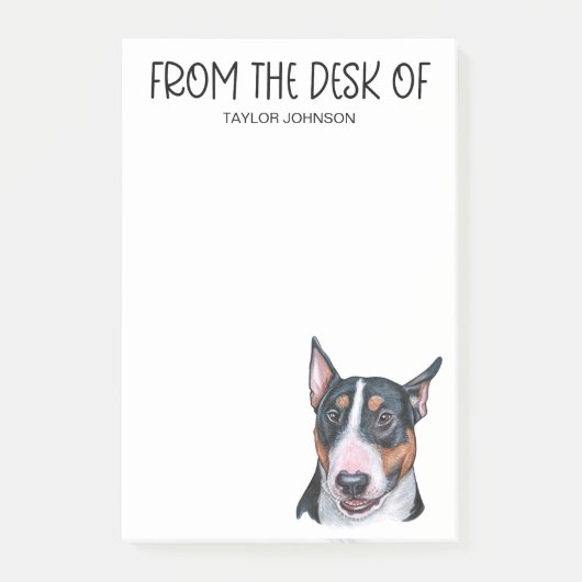 Bull Terrier liefhebber Post-it® Notes (Voorkant)